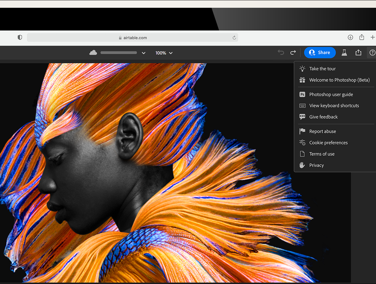 Photo of the editing process
              